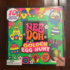 NWT NeeDoh Golden Egg Hunt Squishy Toy Set. Multicolor with 10 squishy surprises
